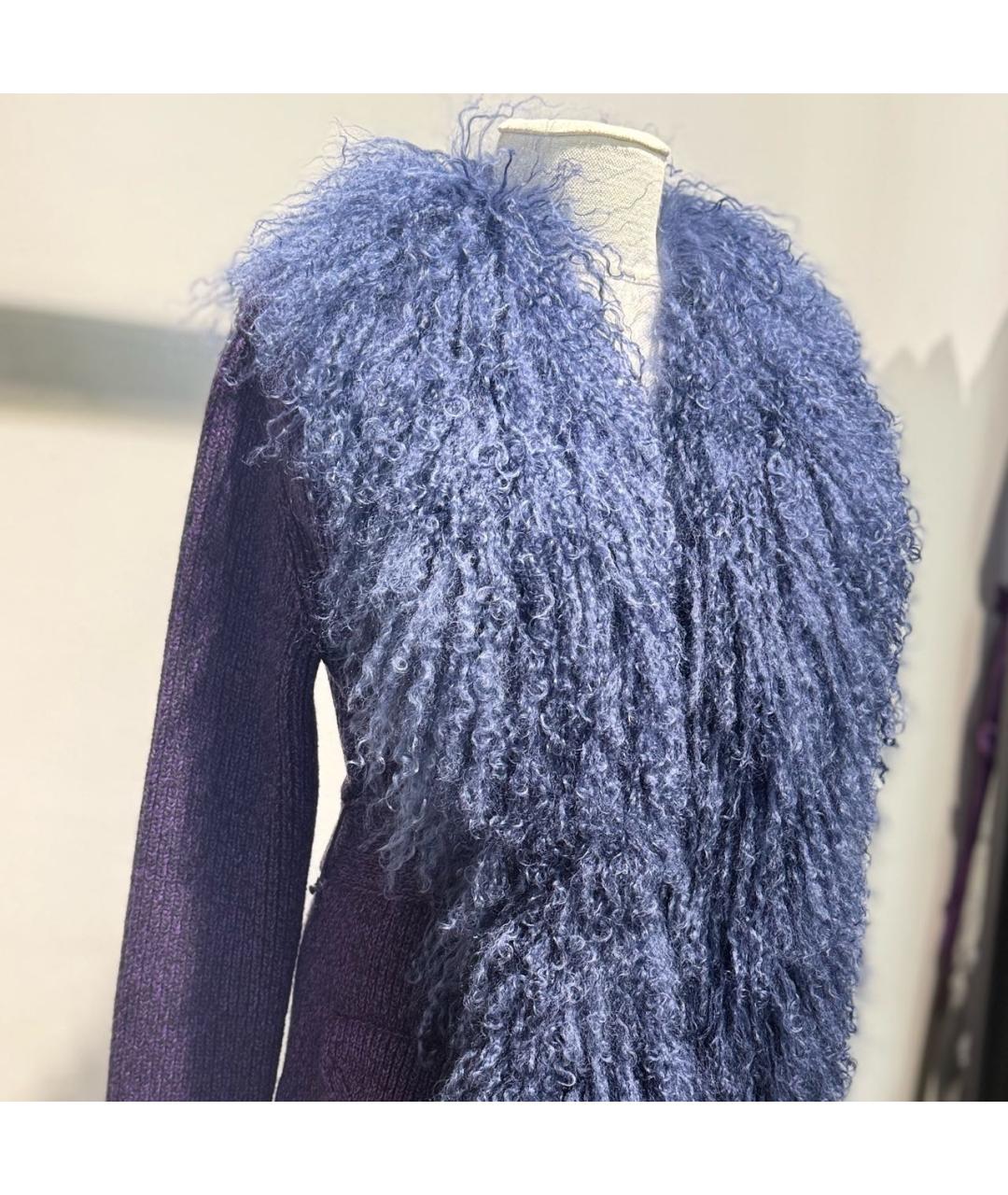 PRADA Фиолетовый шерстяной кардиган, фото 4