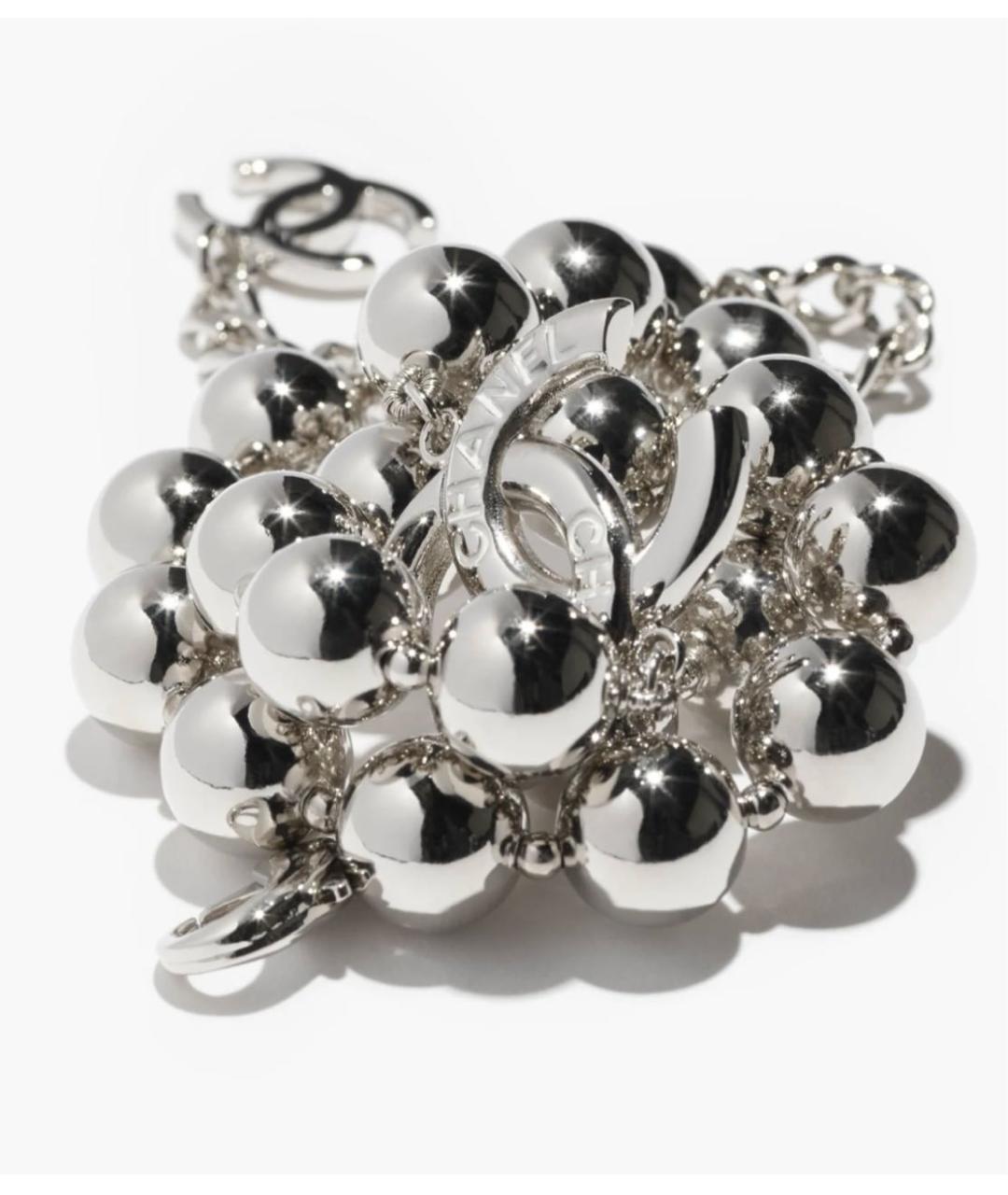 CHANEL Серебряное металлическое колье, фото 4