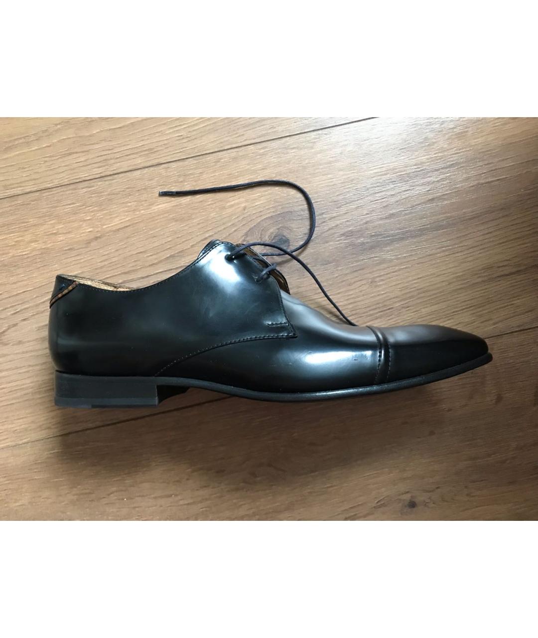 PAUL SMITH Черные кожаные туфли, фото 9