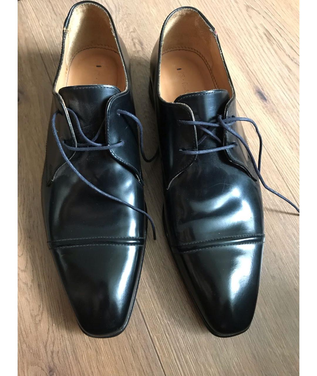 PAUL SMITH Черные кожаные туфли, фото 2