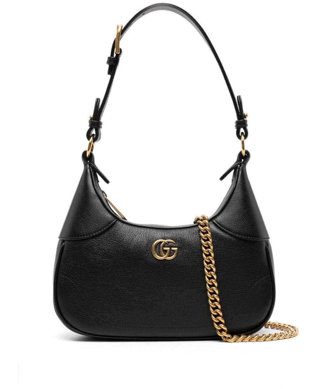 GUCCI Черная кожаная сумка с короткими ручками, фото 4