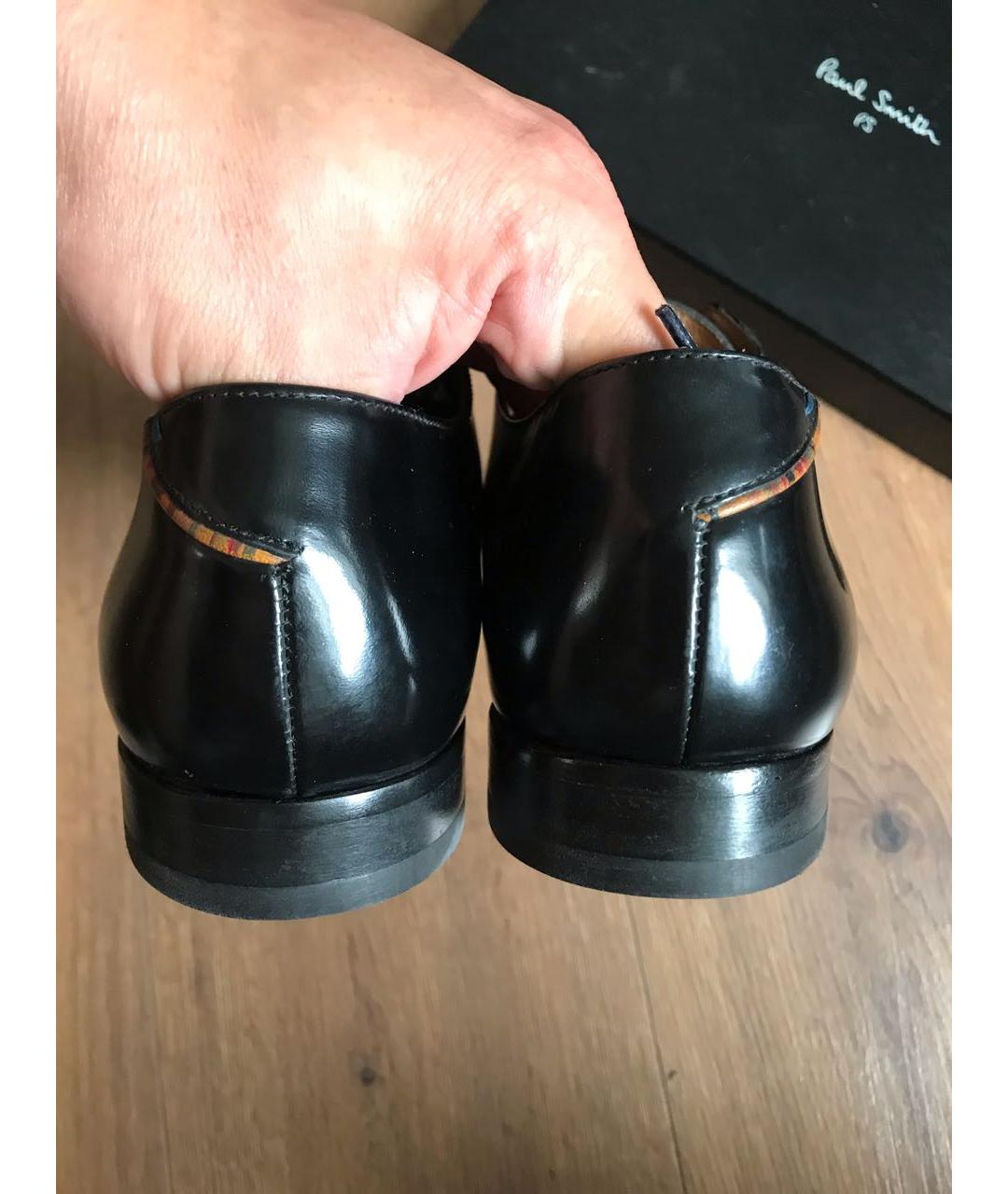 PAUL SMITH Черные кожаные туфли, фото 3
