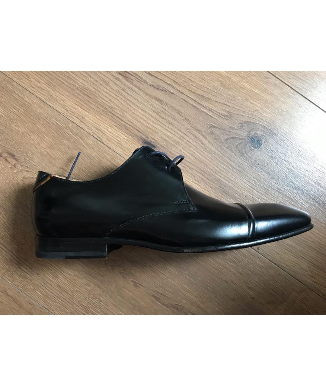 PAUL SMITH Черные кожаные туфли, фото 6