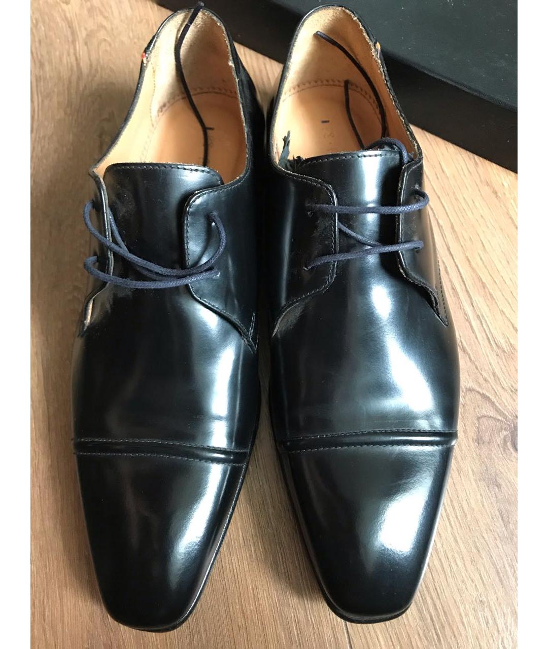PAUL SMITH Черные кожаные туфли, фото 2