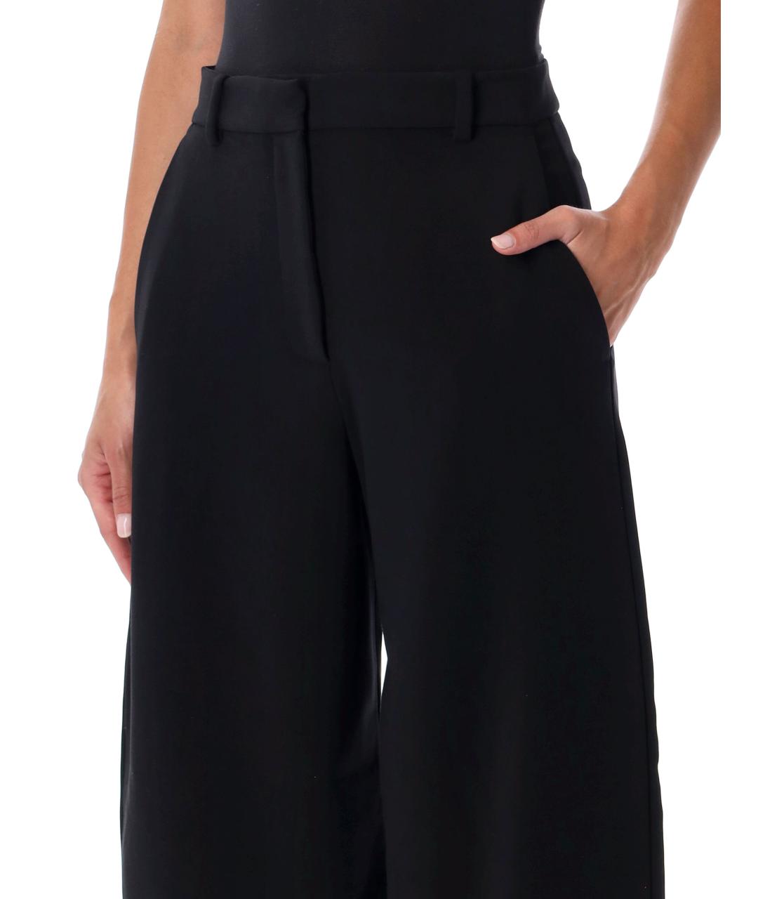 BY MALENE BIRGER Черные полиэстеровые прямые брюки, фото 3