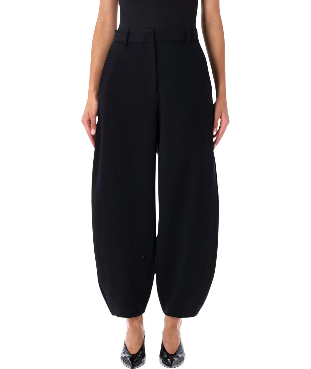 BY MALENE BIRGER Черные полиэстеровые прямые брюки, фото 1