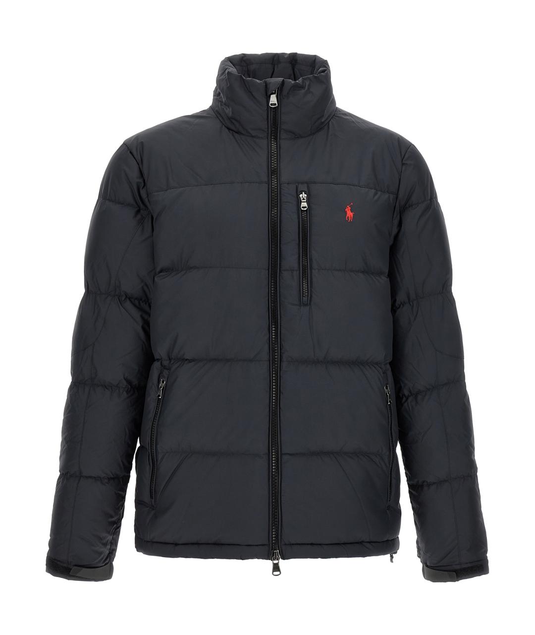 POLO RALPH LAUREN Черный полиэстеровый пуховик, фото 2