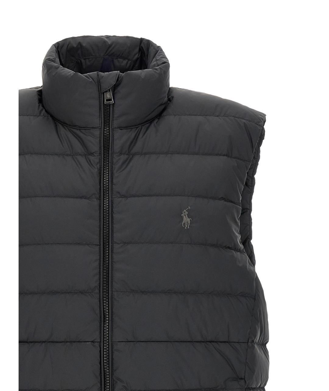 POLO RALPH LAUREN Черная полиэстеровая жилетка, фото 3