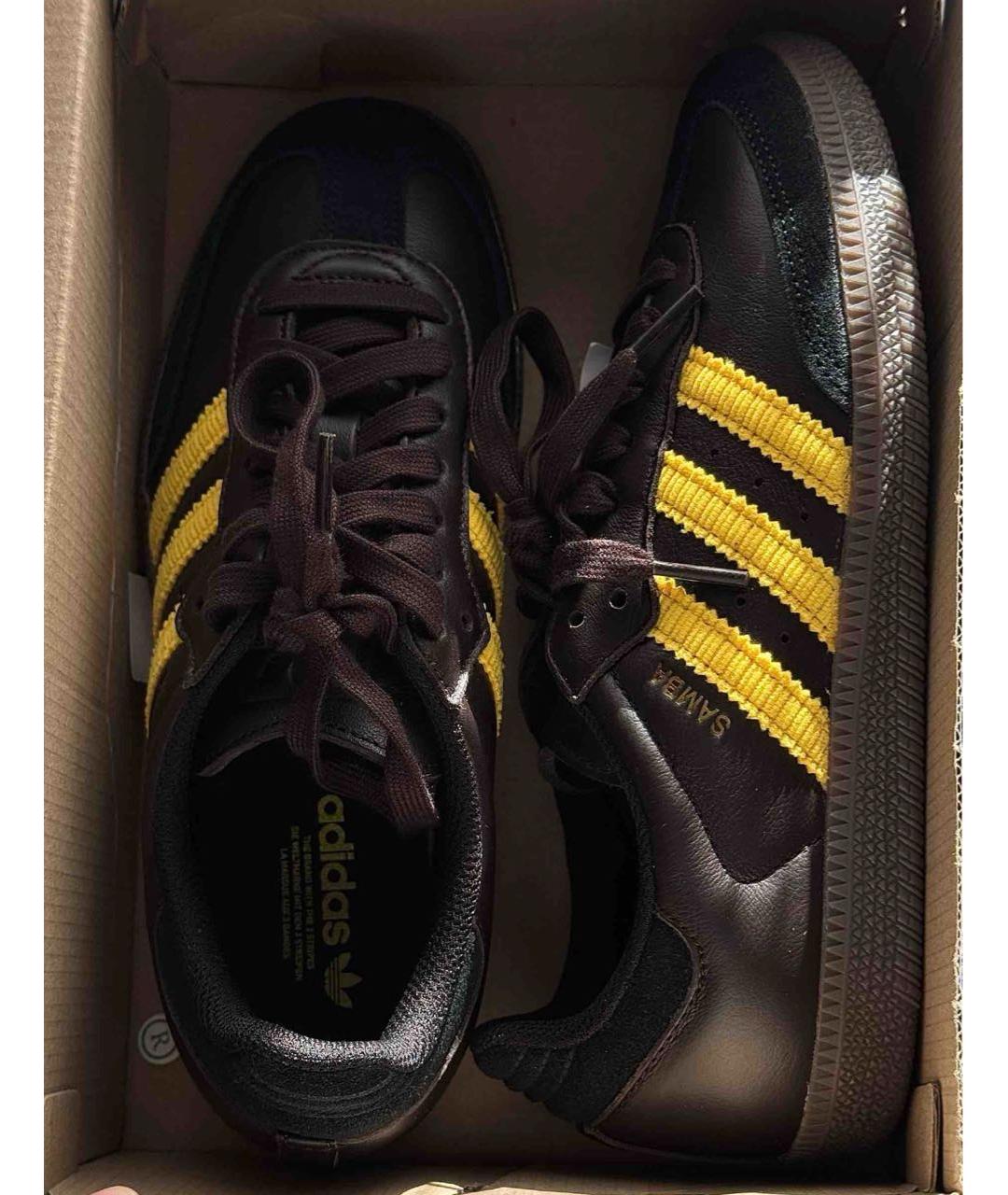 ADIDAS Коричневые кожаные кроссовки, фото 6