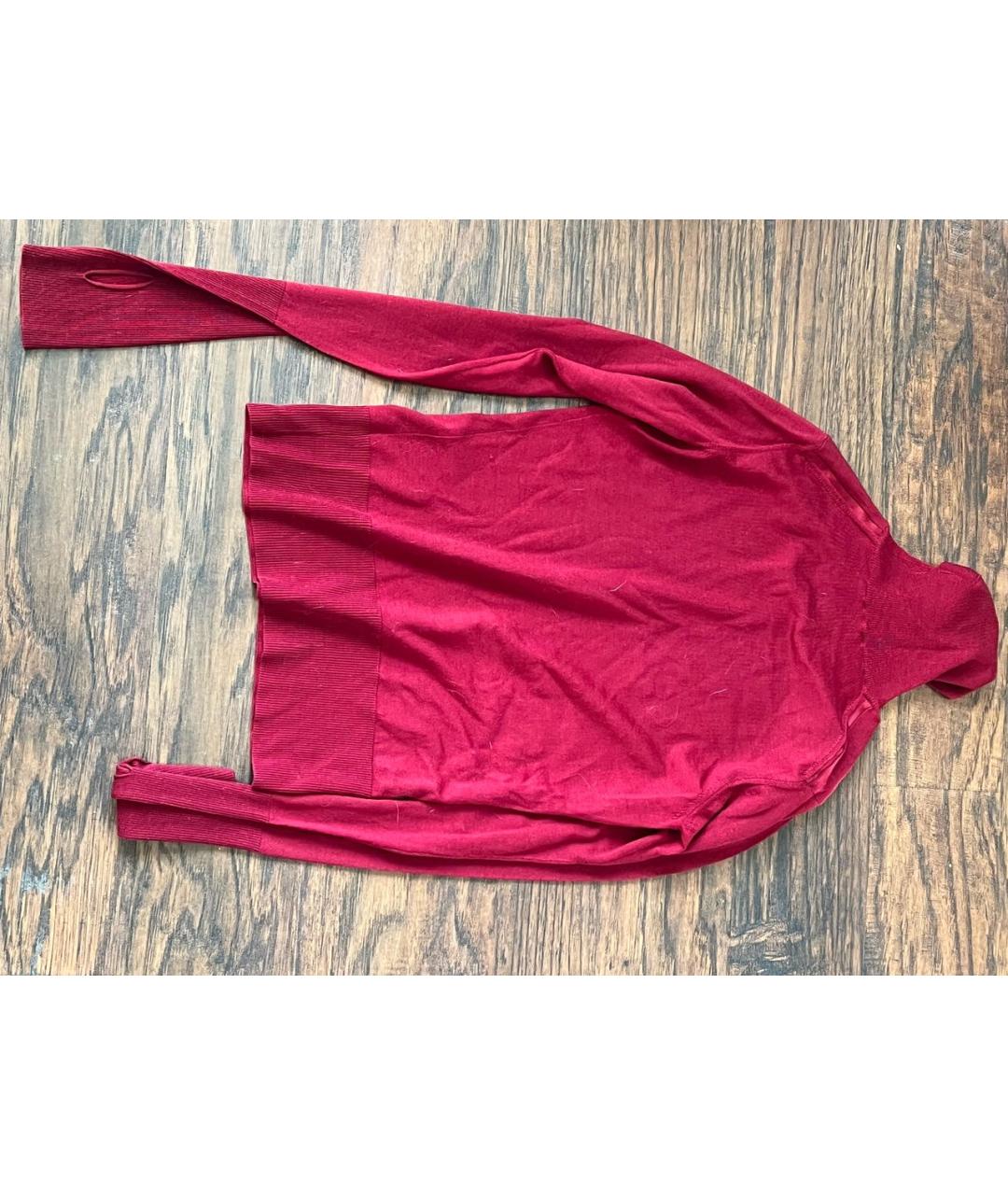 SAINT LAURENT Бордовая шерстяная водолазка, фото 2