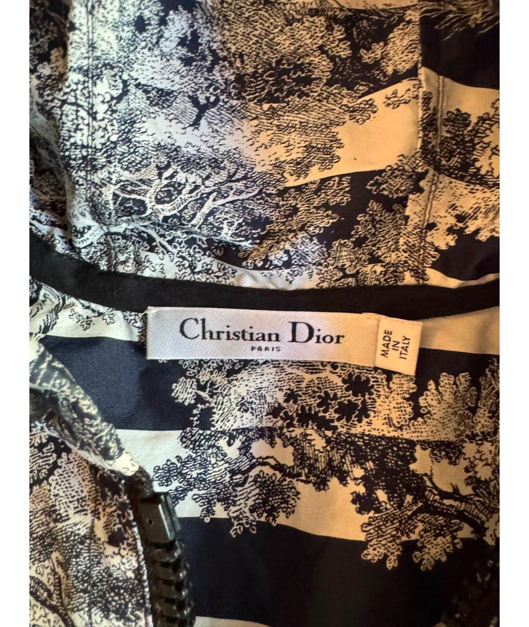 CHRISTIAN DIOR Темно-синее коктейльное платье, фото 3