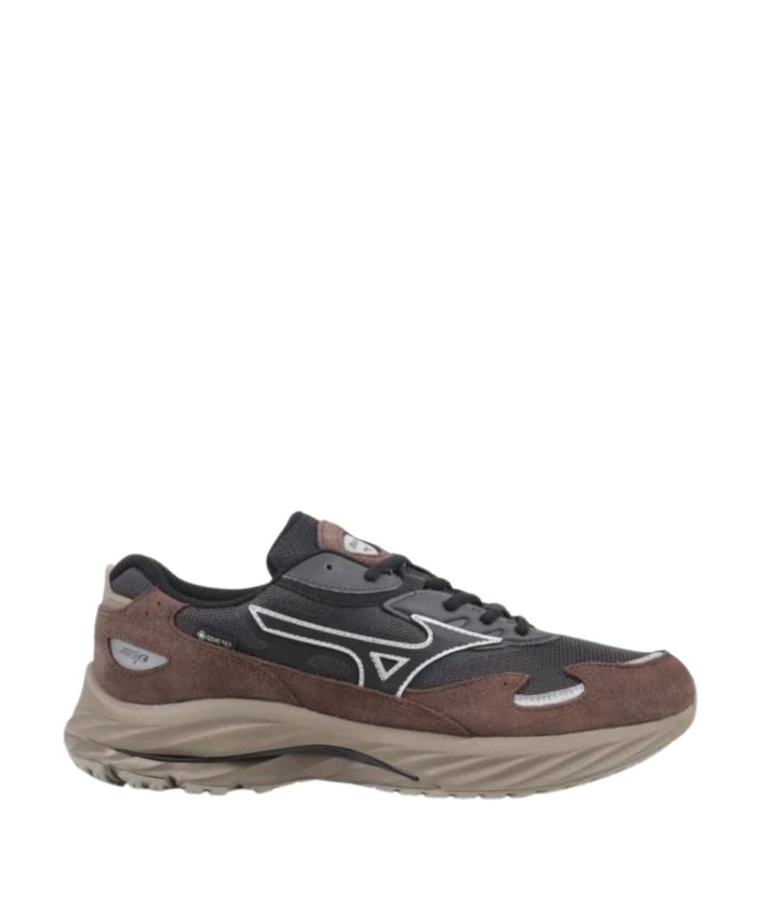 MIZUNO Черные текстильные низкие кроссовки / кеды, фото 1