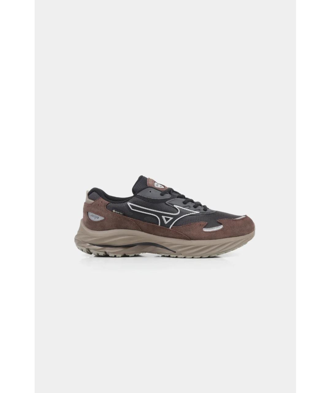 MIZUNO Черные текстильные низкие кроссовки / кеды, фото 7