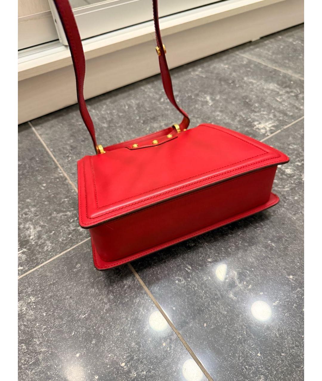 DOLCE&GABBANA Красная кожаная сумка через плечо, фото 5