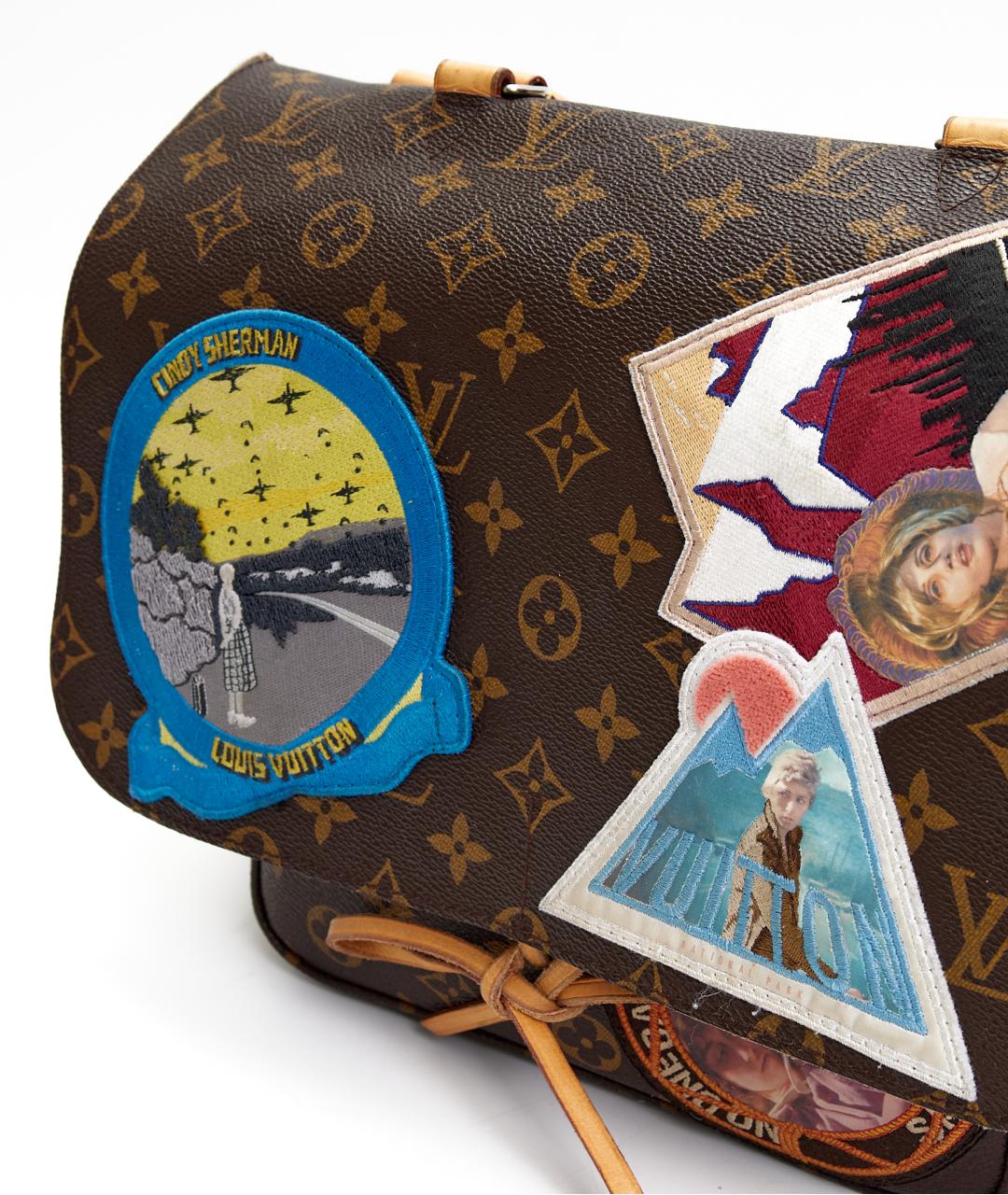 LOUIS VUITTON Коричневая кожаная сумка с короткими ручками, фото 2