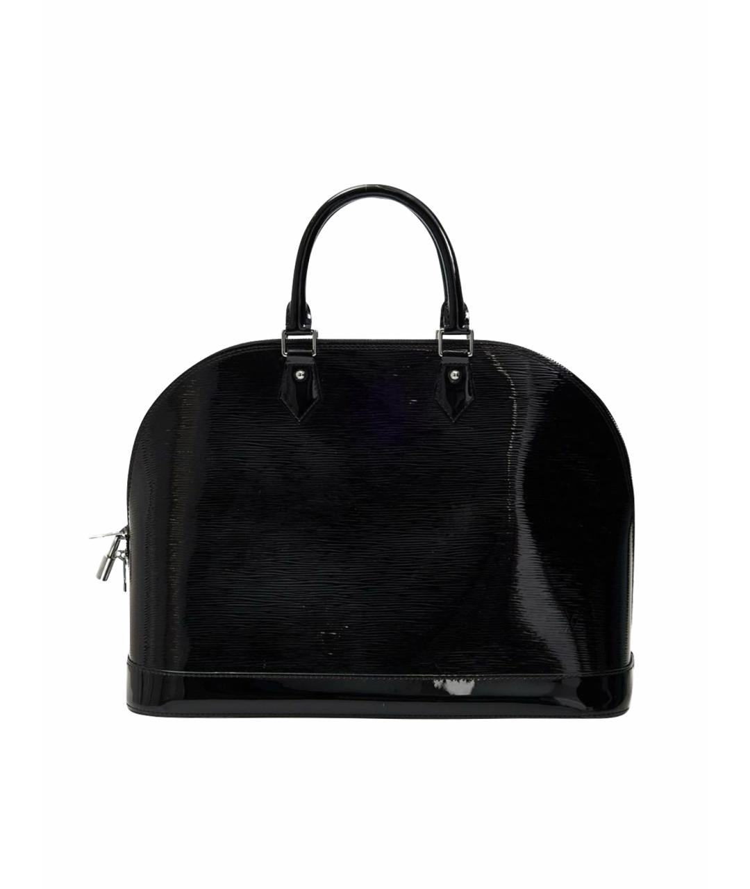 LOUIS VUITTON Черная кожаная сумка с короткими ручками, фото 1