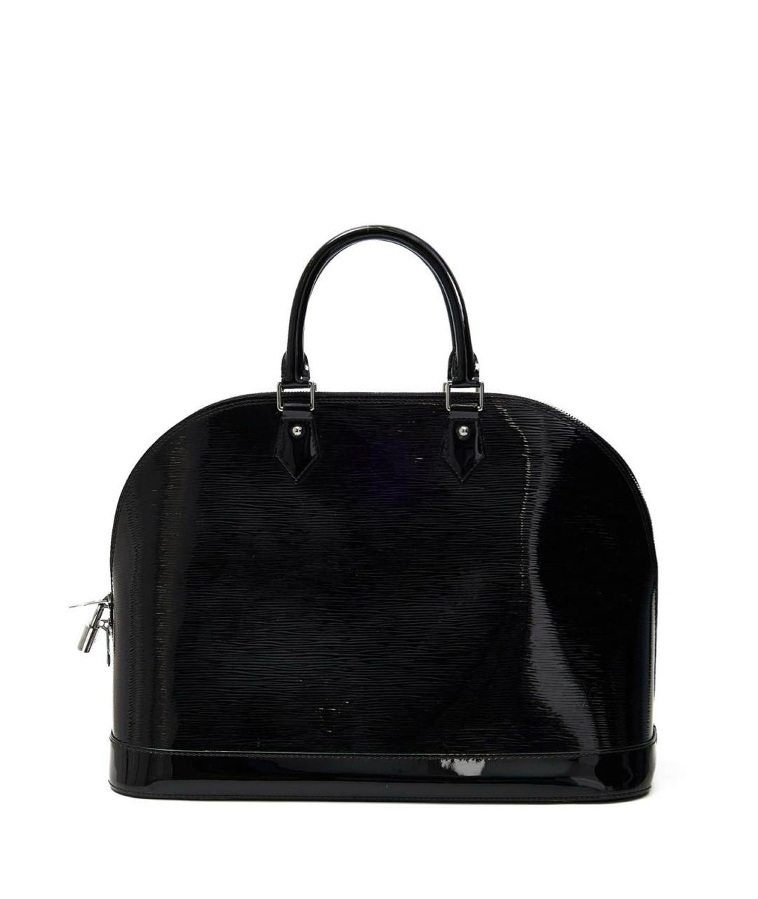 LOUIS VUITTON Черная кожаная сумка с короткими ручками, фото 6