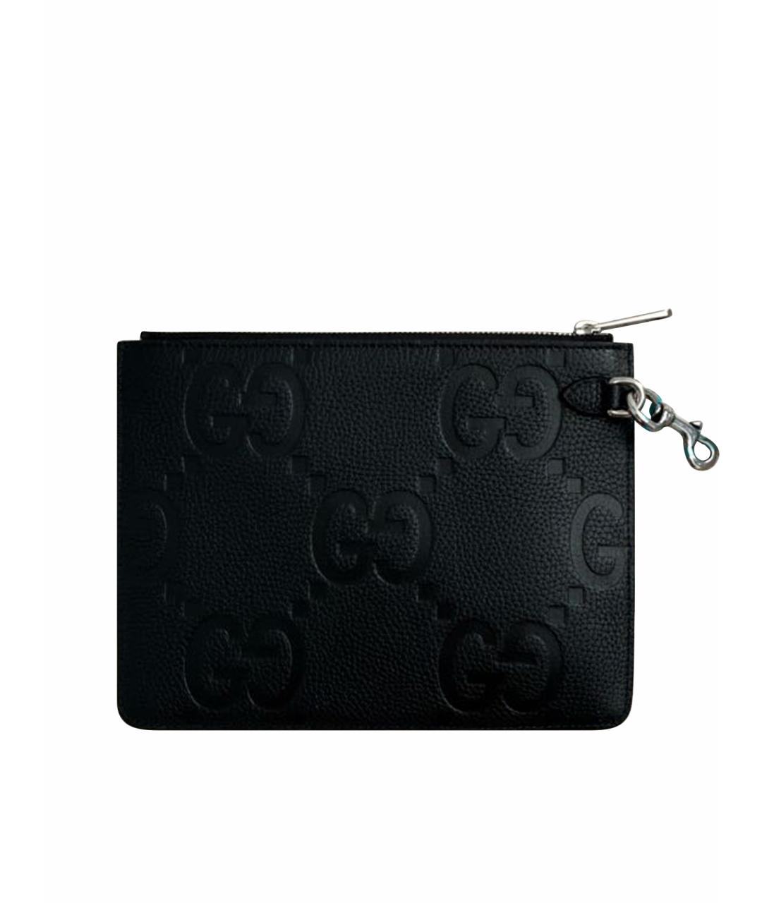 GUCCI Черный кожаный кардхолдер, фото 1