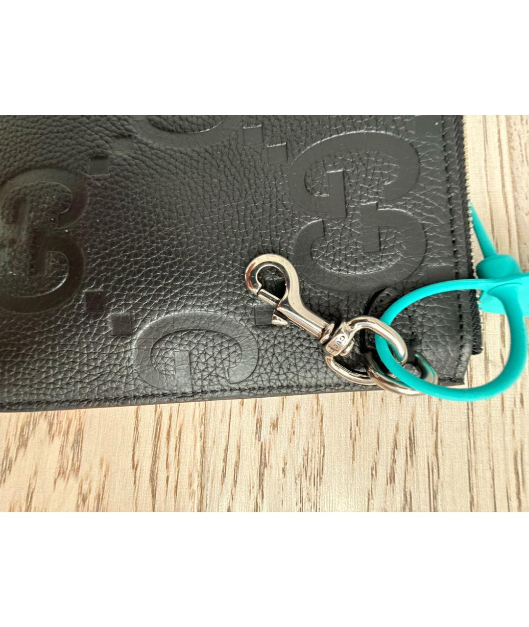 GUCCI Черный кожаный кардхолдер, фото 5