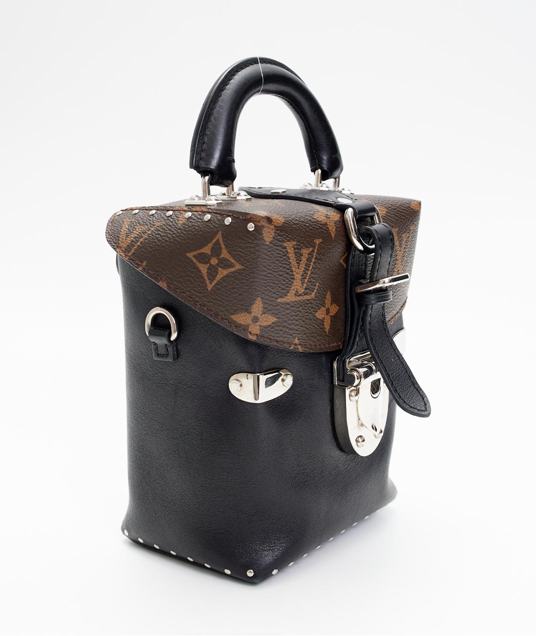 LOUIS VUITTON Коричневая кожаная сумка с короткими ручками, фото 5