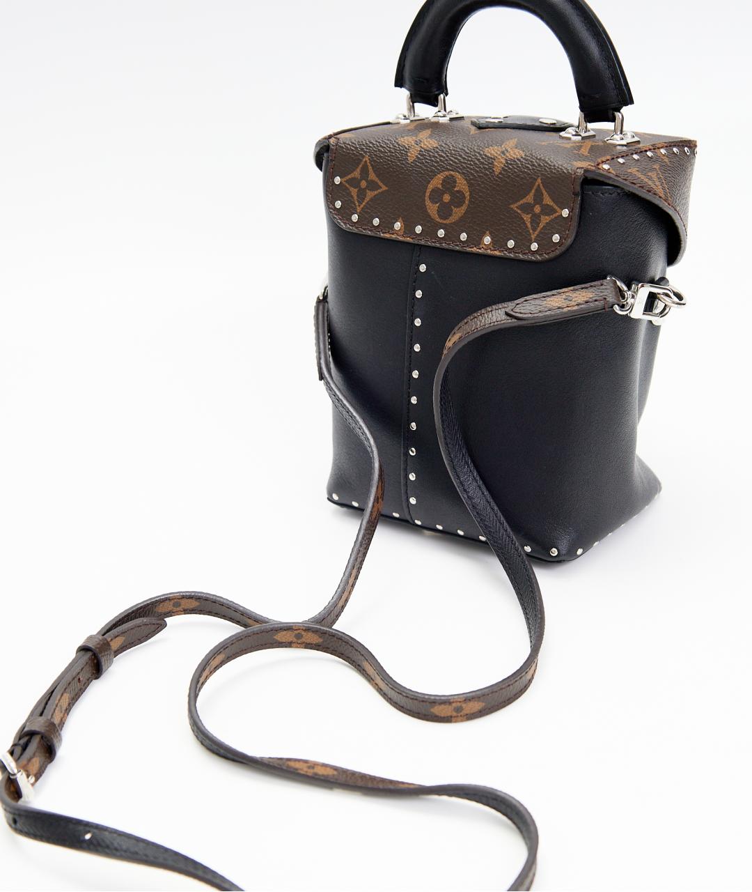 LOUIS VUITTON Коричневая кожаная сумка с короткими ручками, фото 6
