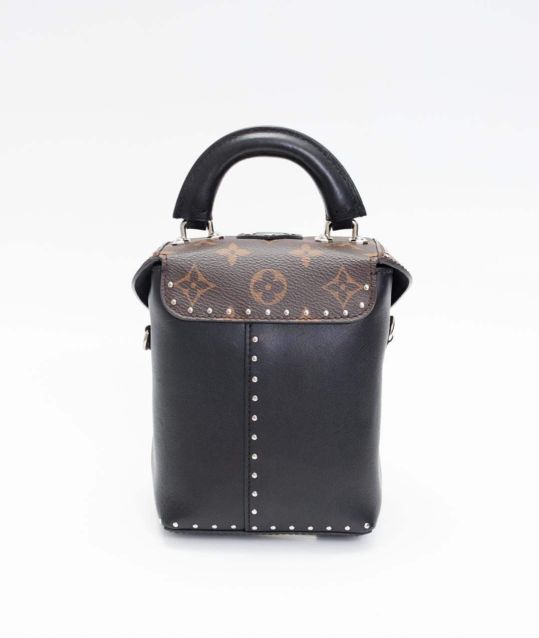 LOUIS VUITTON Коричневая кожаная сумка с короткими ручками, фото 4