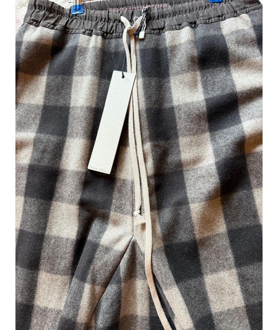 RICK OWENS Серые шерстяные шорты, фото 4