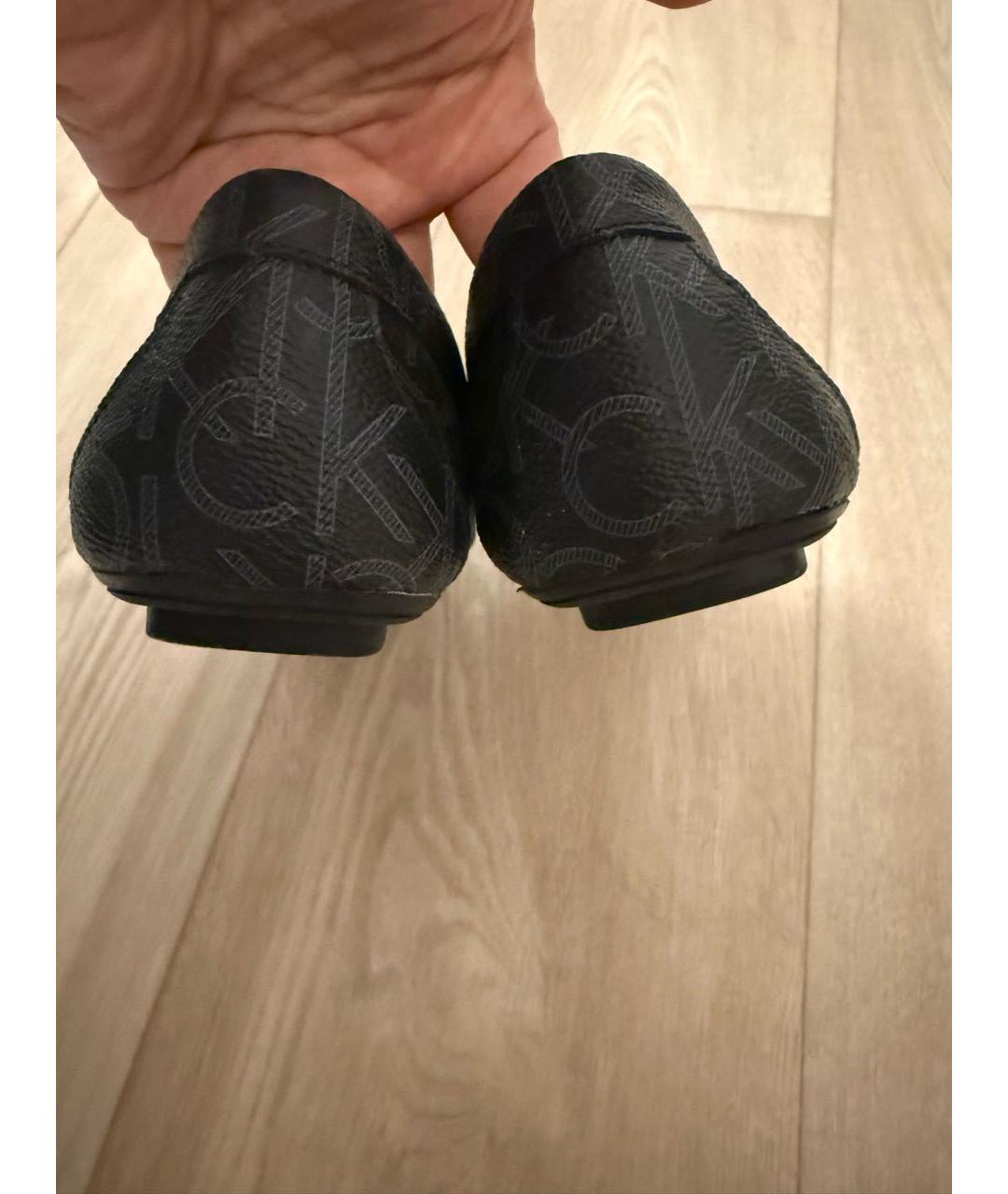 CALVIN KLEIN Серые лоферы из искусственной кожи, фото 4