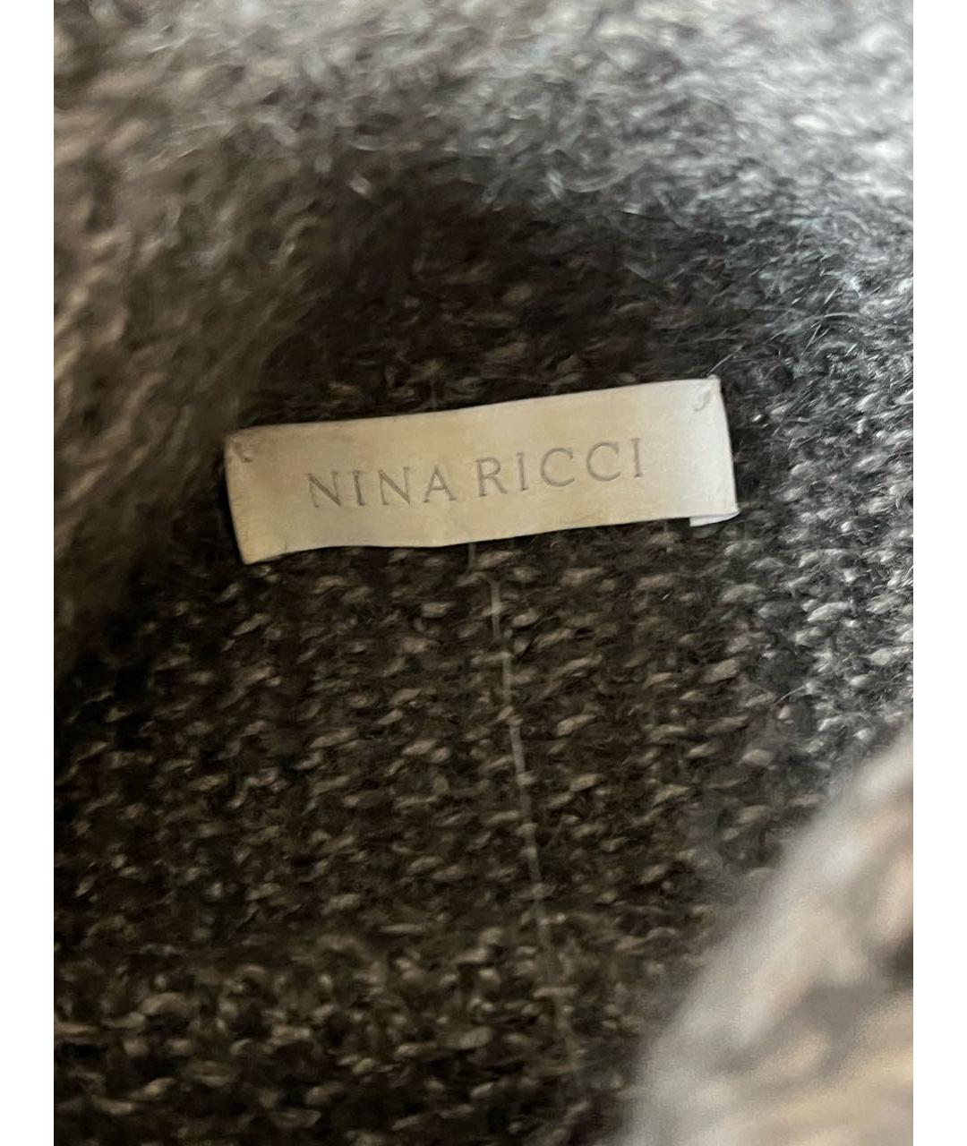 NINA RICCI Серая шерстяная водолазка, фото 3