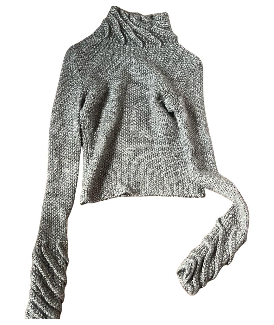 NINA RICCI Серая шерстяная водолазка, фото 1