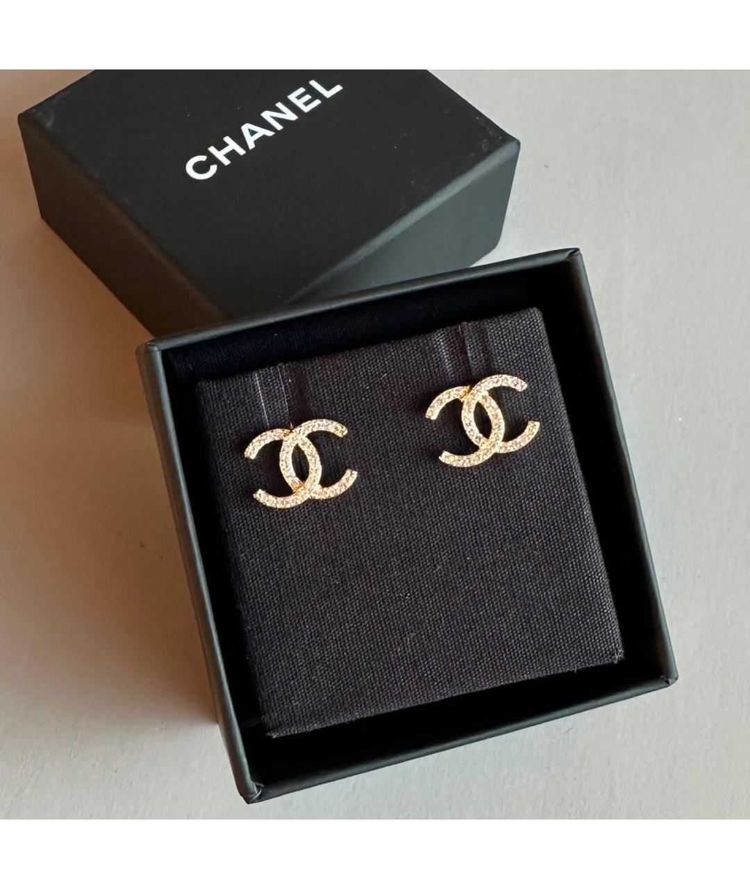CHANEL Золотые серьги, фото 3