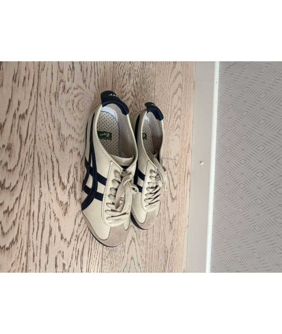 ONITSUKA TIGER Серые кожаные кроссовки, фото 5