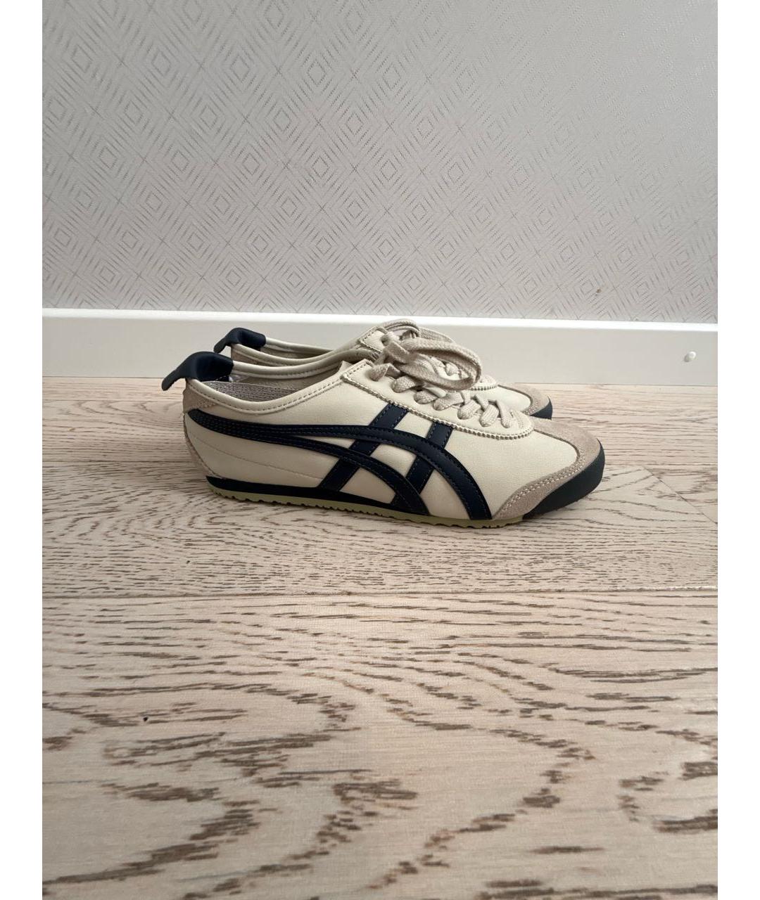 ONITSUKA TIGER Серые кожаные кроссовки, фото 9