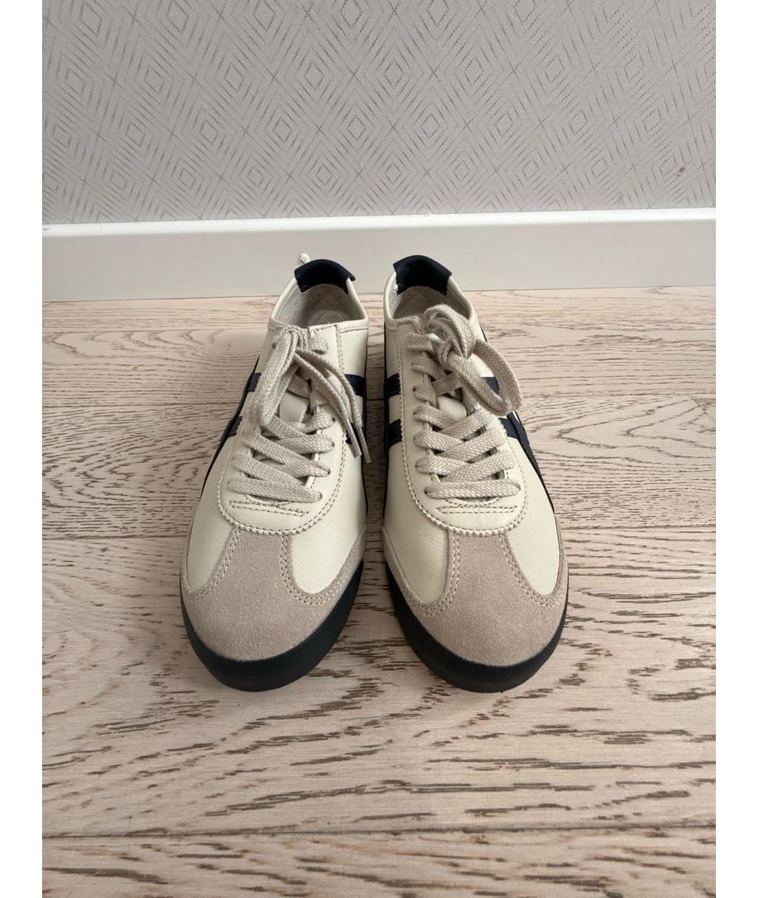 ONITSUKA TIGER Серые кожаные кроссовки, фото 2