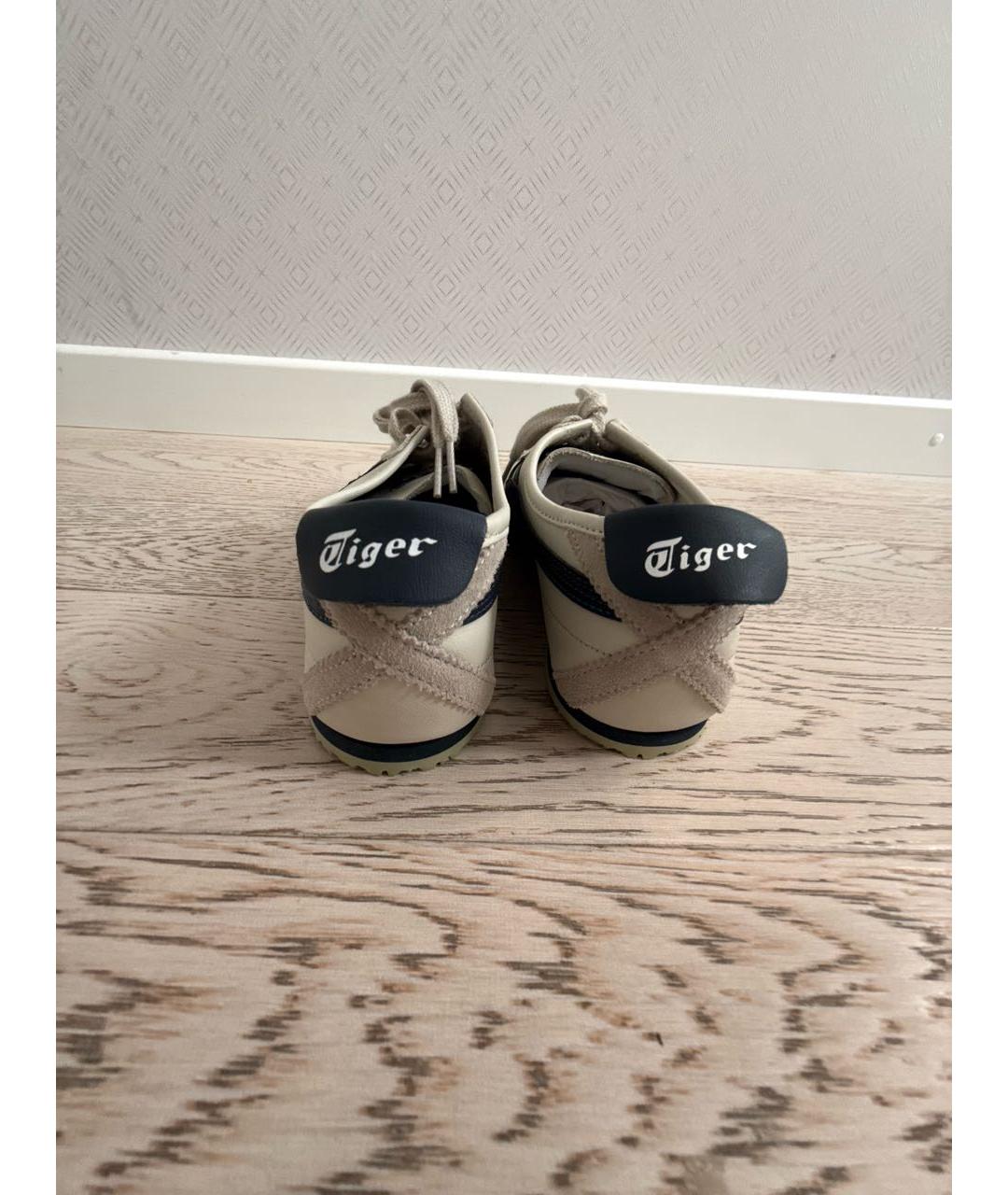 ONITSUKA TIGER Серые кожаные кроссовки, фото 4