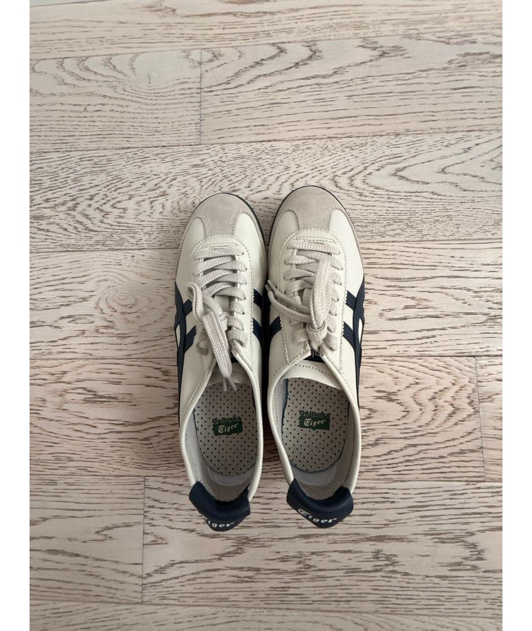 ONITSUKA TIGER Серые кожаные кроссовки, фото 3
