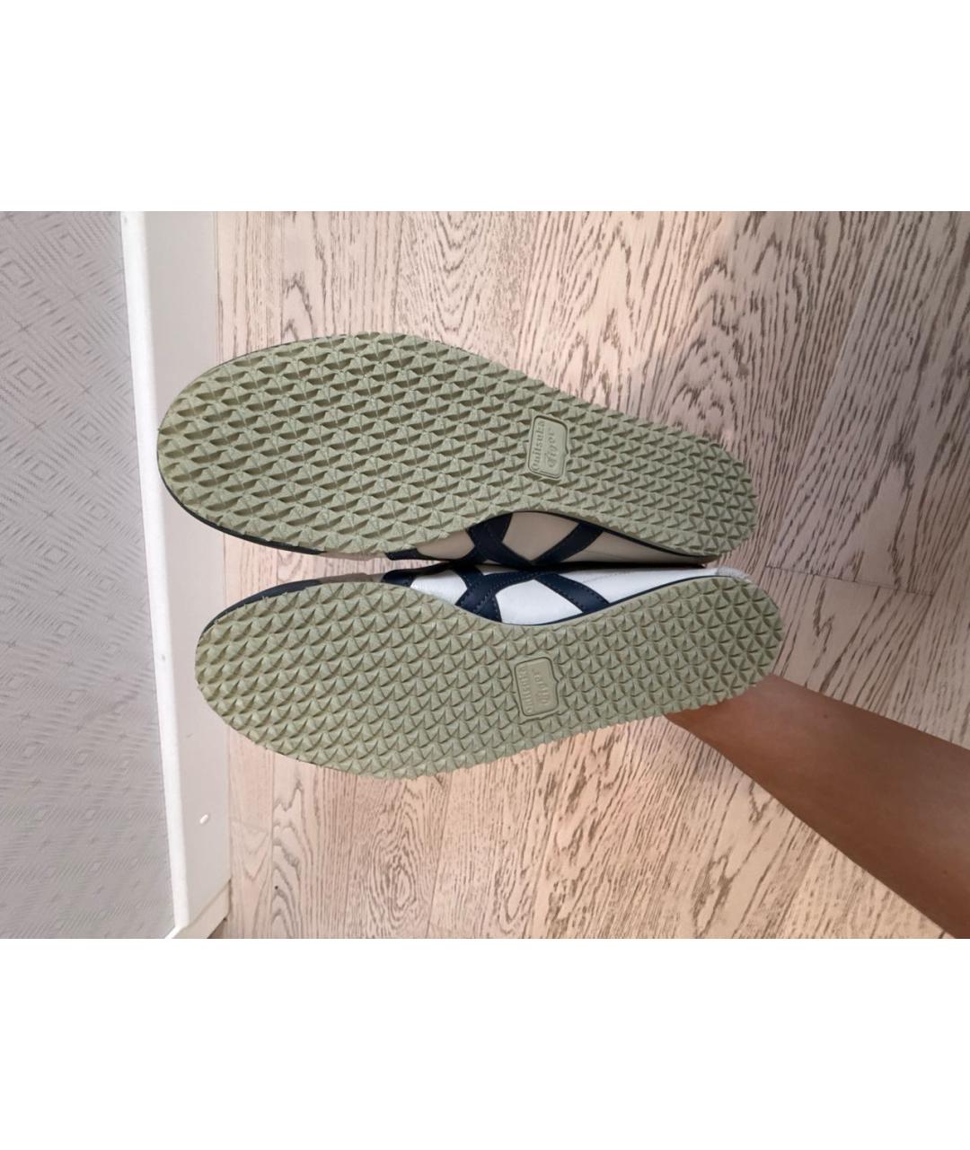 ONITSUKA TIGER Серые кожаные кроссовки, фото 7