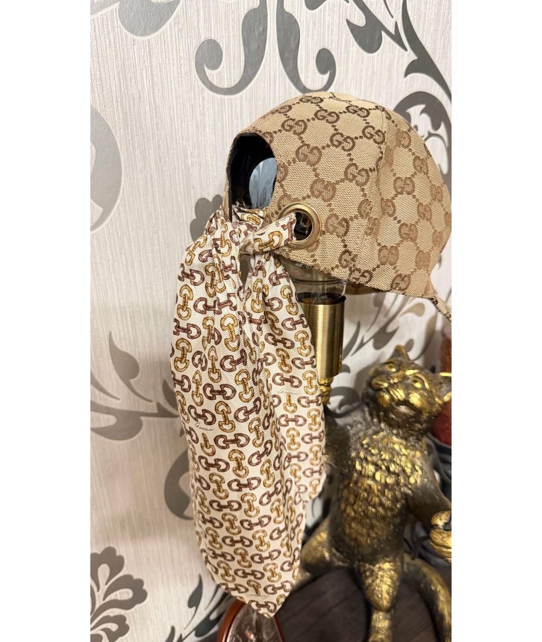 GUCCI Бежевая кепка, фото 8