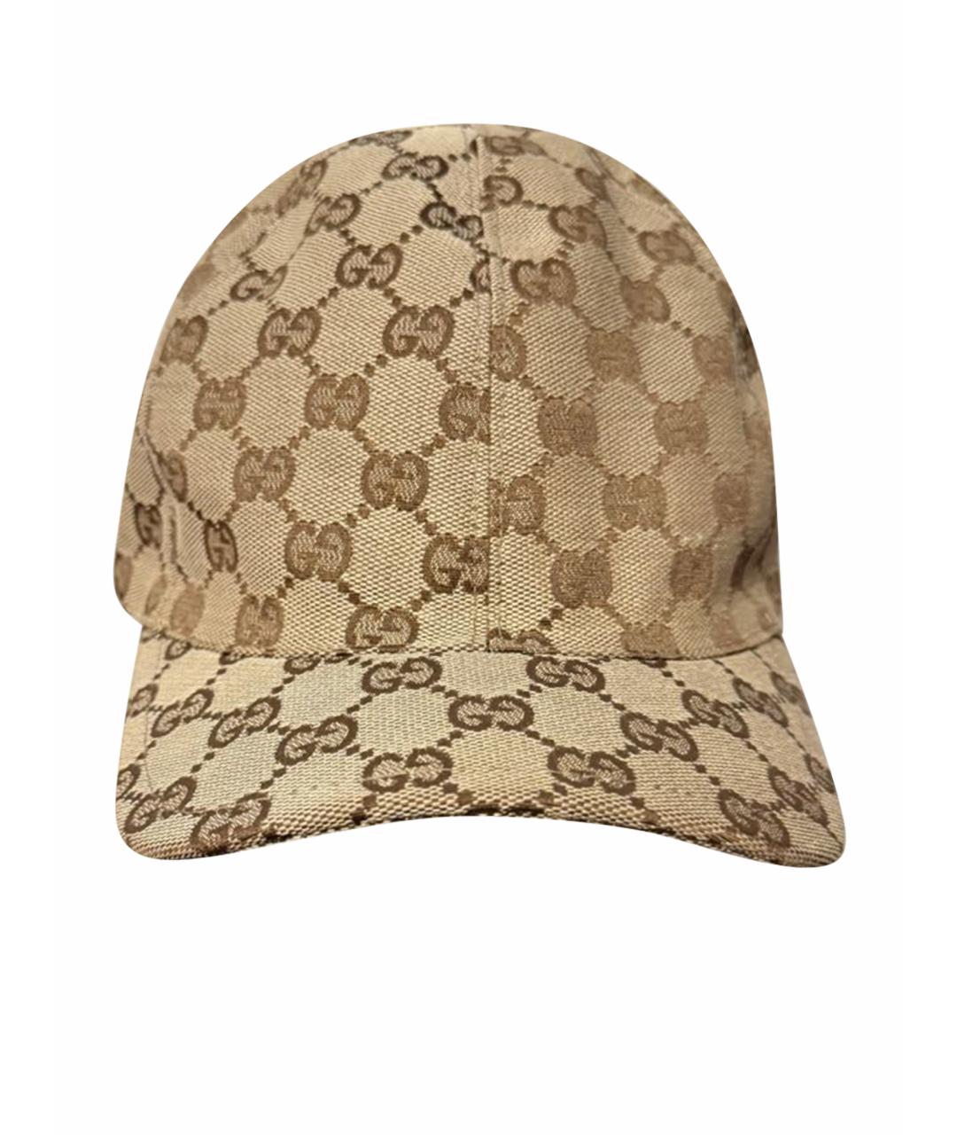 GUCCI Бежевая кепка, фото 1