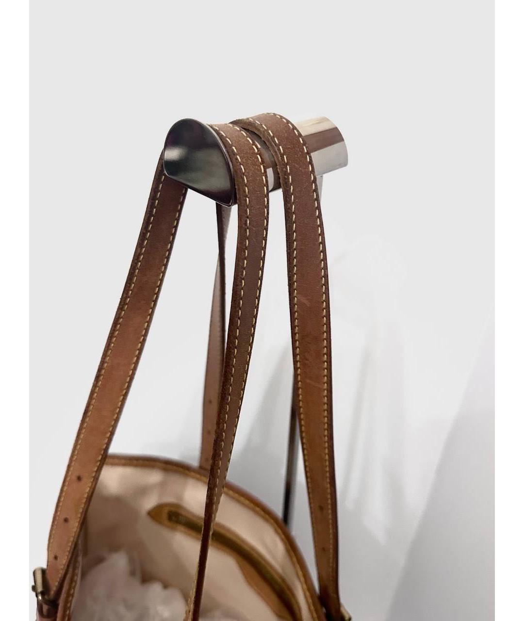LOUIS VUITTON Коричневая сумка тоут из канвы, фото 5