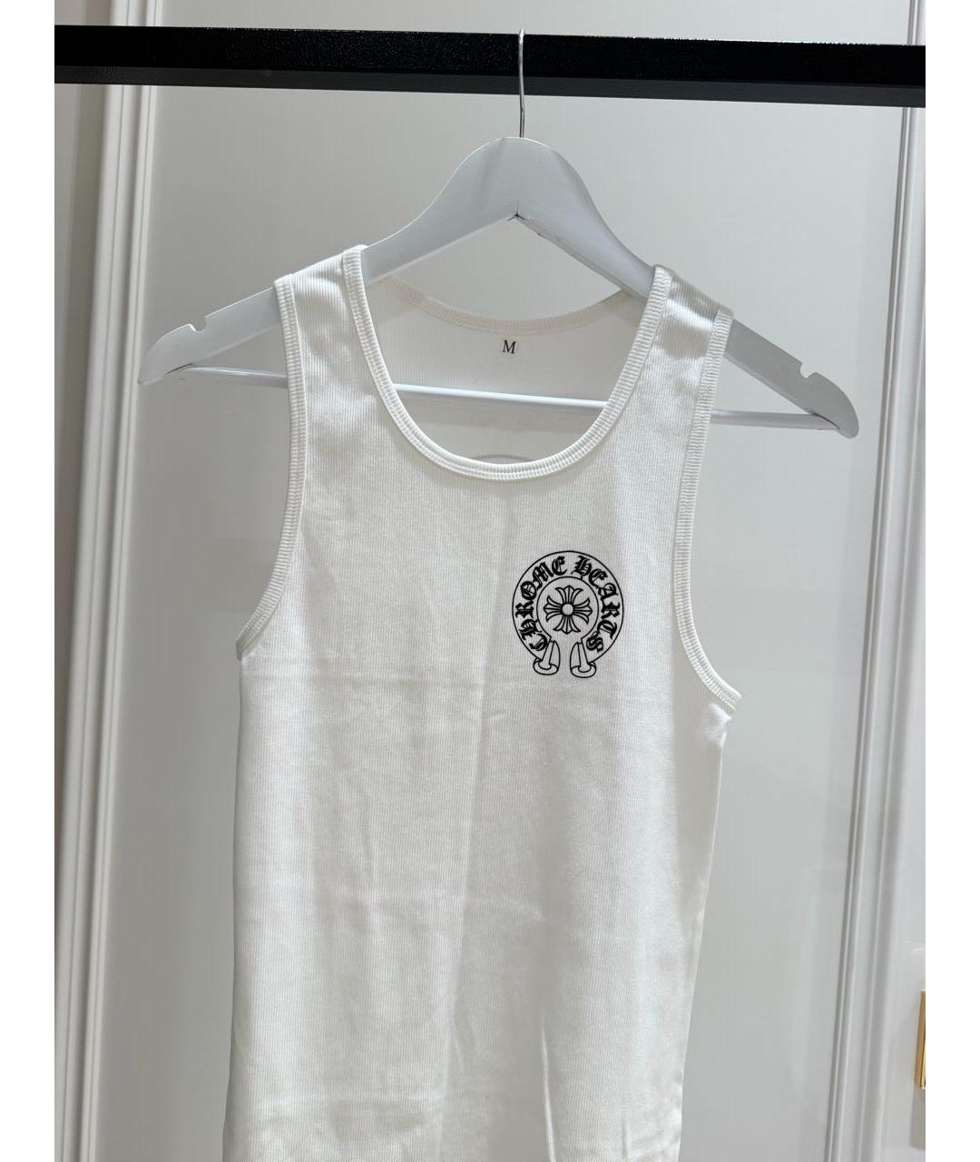 CHROME HEARTS Белая хлопковая майка, фото 2