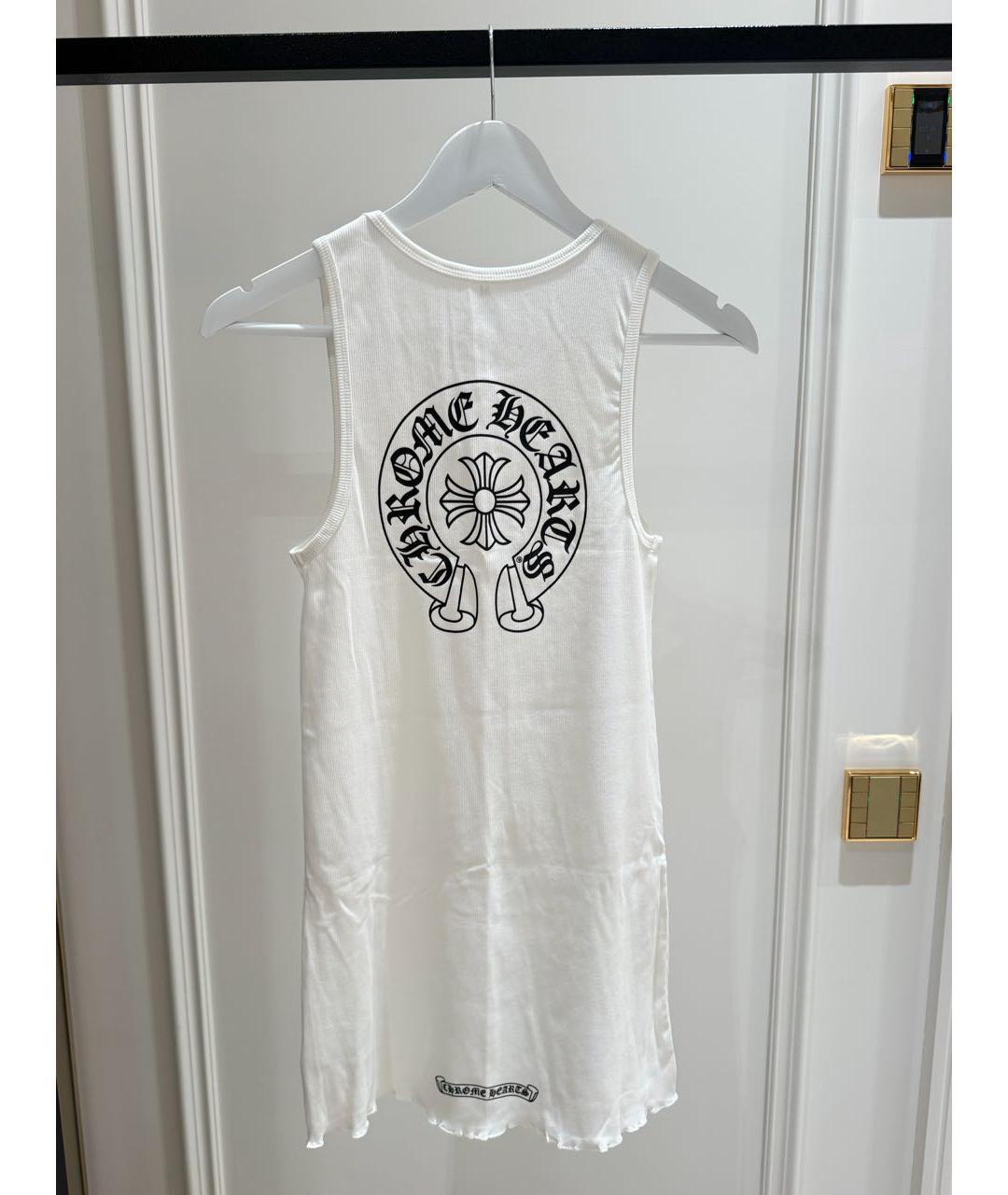 CHROME HEARTS Белая хлопковая майка, фото 3