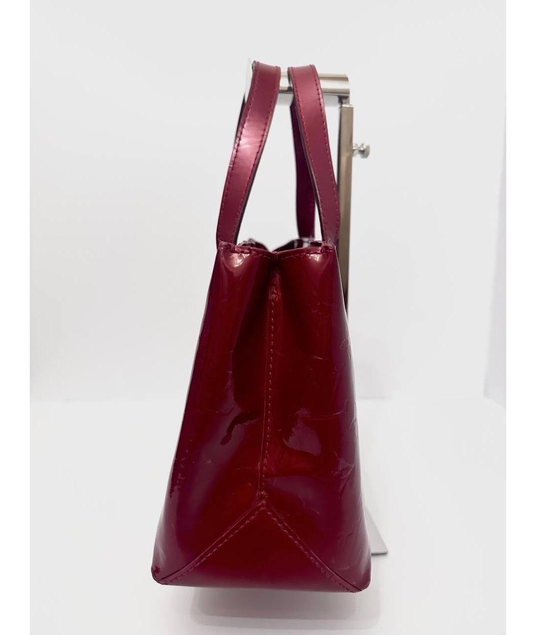 LOUIS VUITTON Красная сумка с короткими ручками из лакированной кожи, фото 8