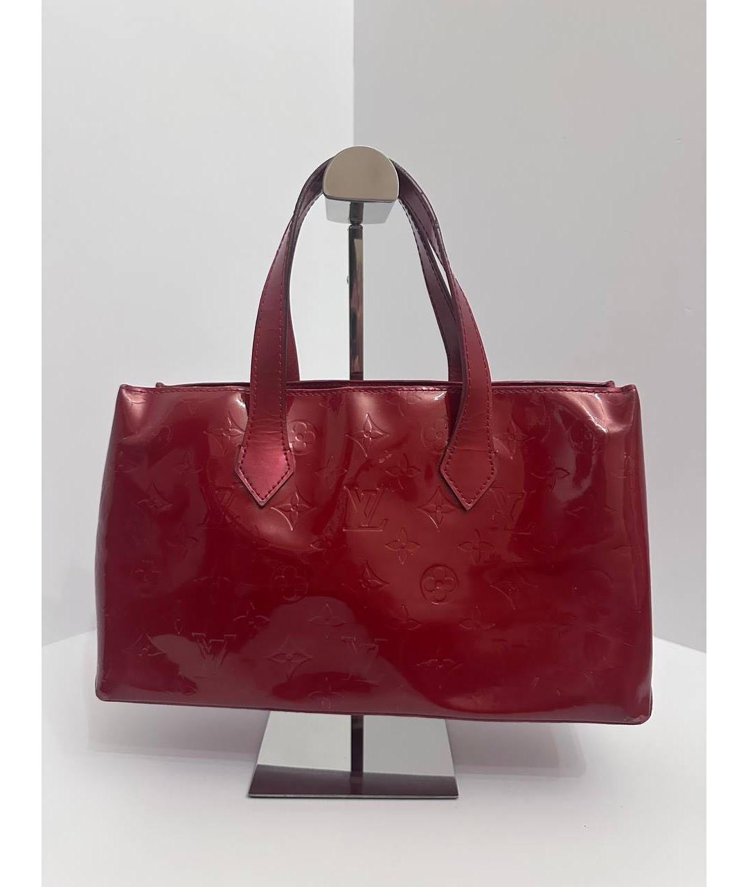 LOUIS VUITTON Красная сумка с короткими ручками из лакированной кожи, фото 4