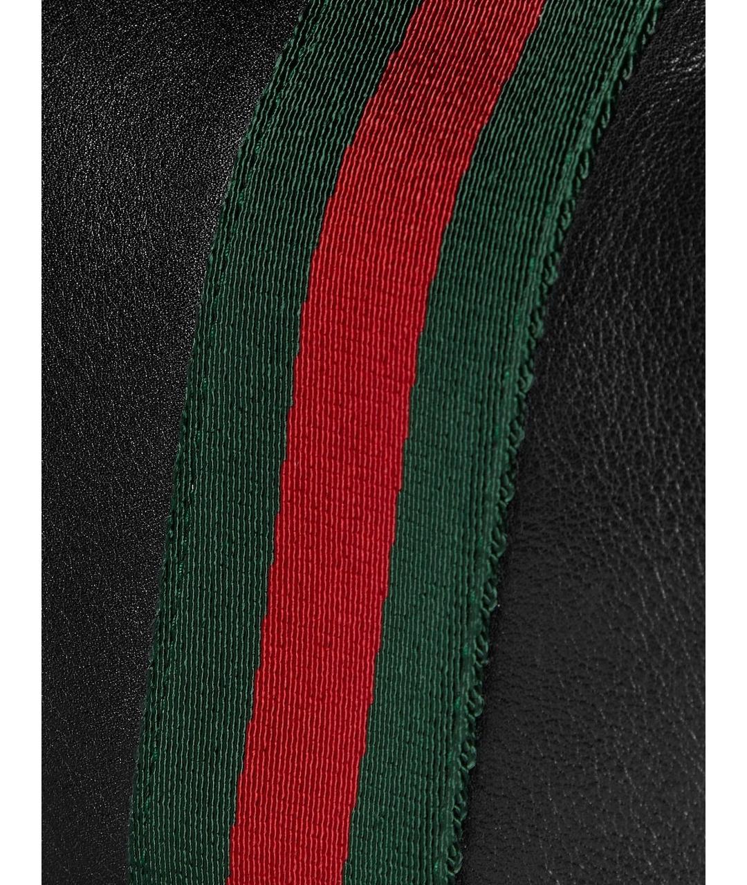 GUCCI Черная кожаная сумка на плечо, фото 5