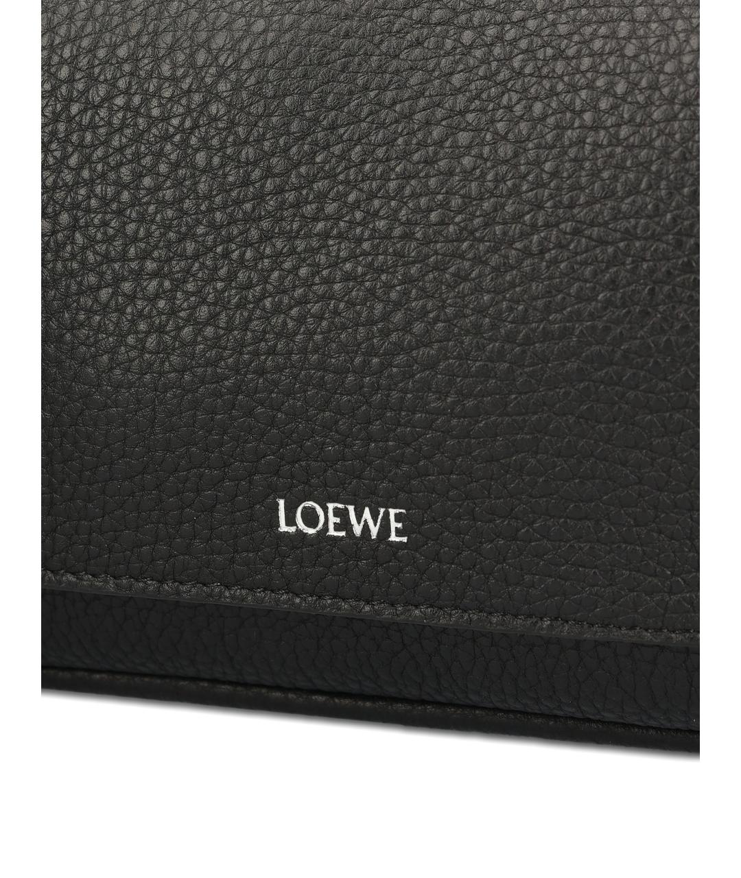 LOEWE Черная кожаная сумка на плечо, фото 2