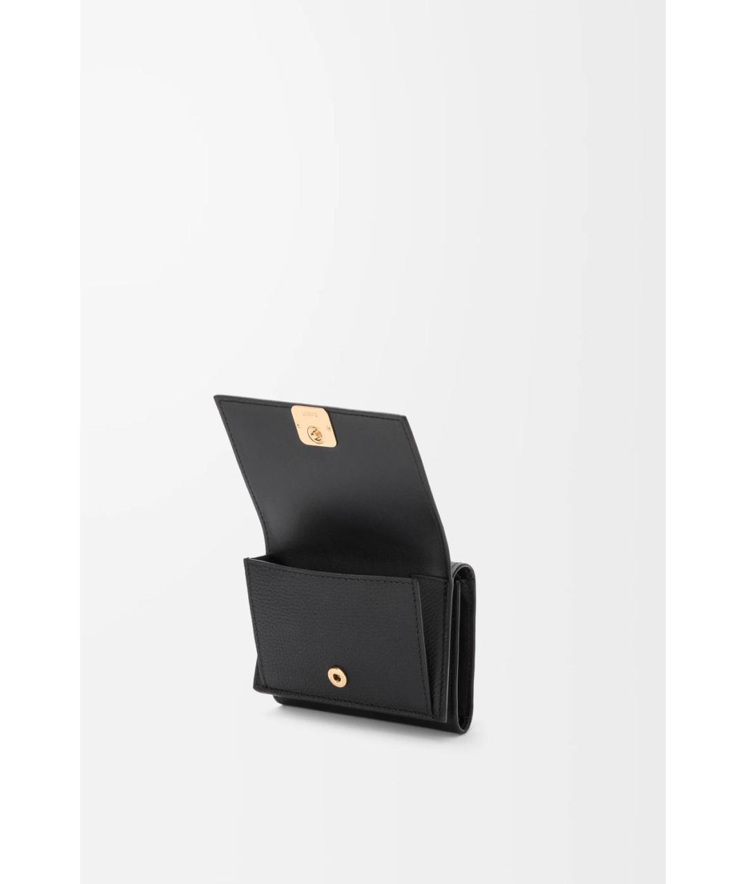 LOEWE Черный кожаный кошелек, фото 3