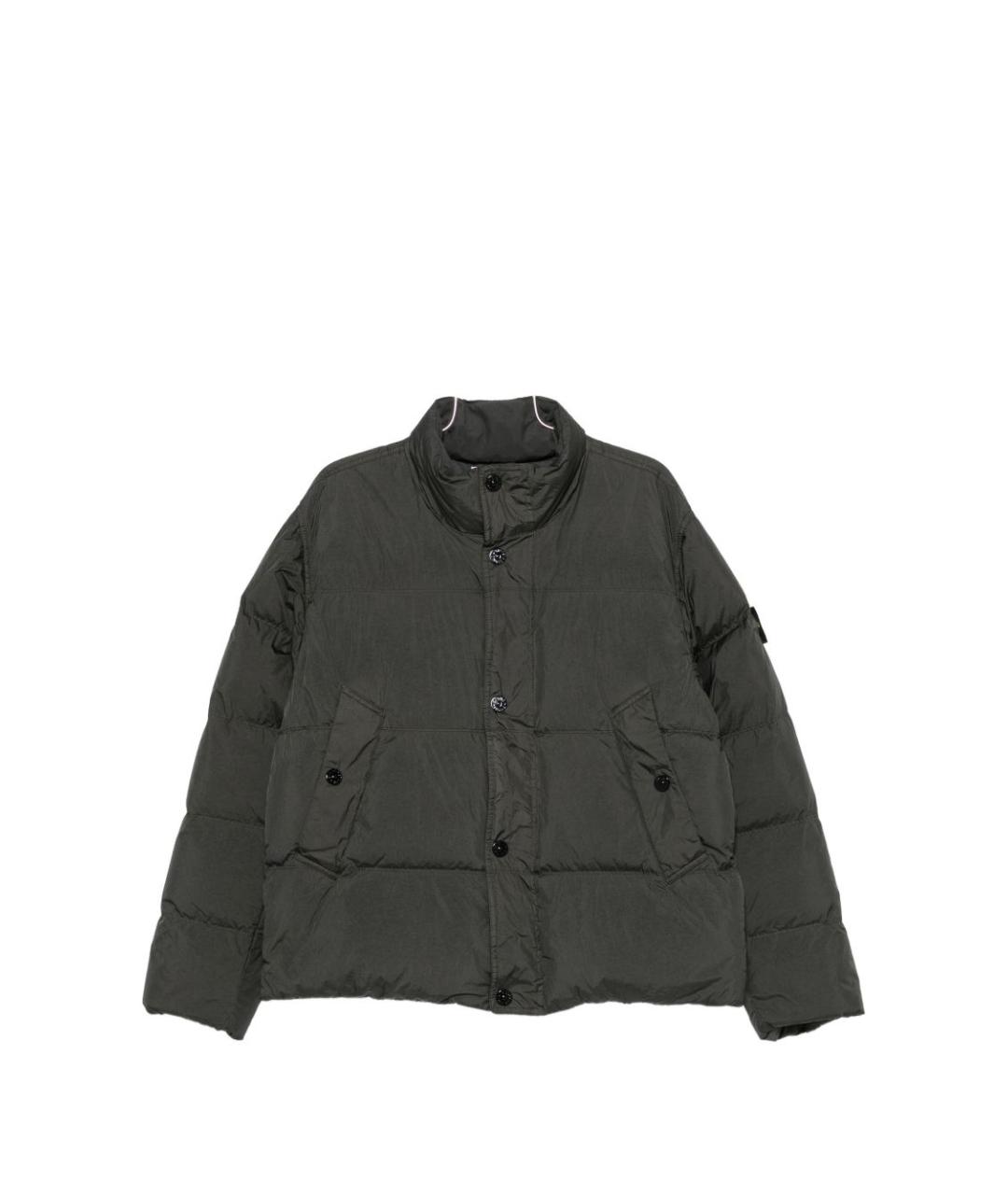STONE ISLAND Серая полиамидовая куртка, фото 1
