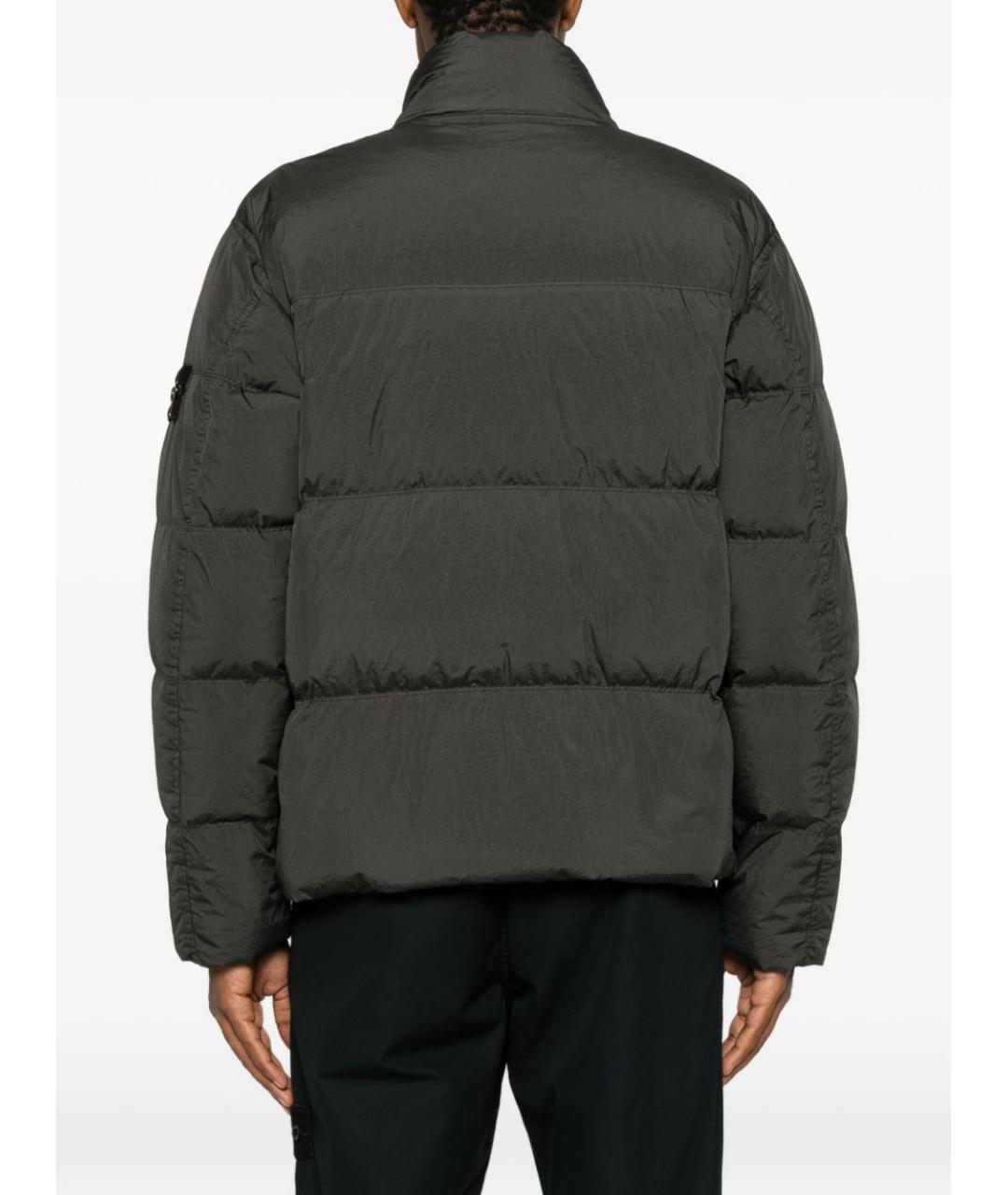 STONE ISLAND Серая полиамидовая куртка, фото 3