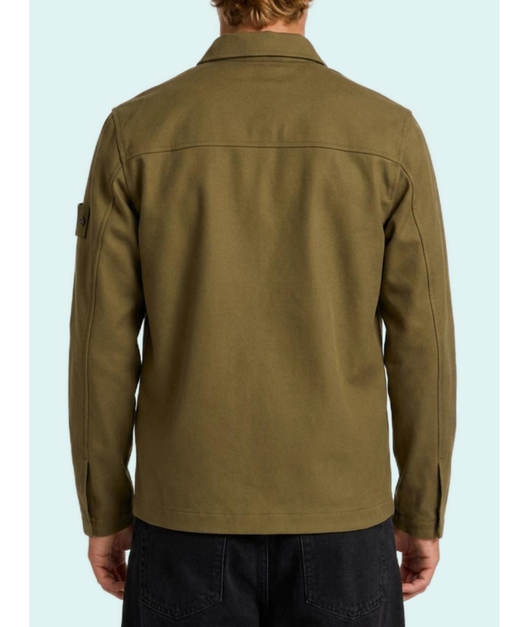 STONE ISLAND Зеленая шерстяная кэжуал рубашка, фото 2